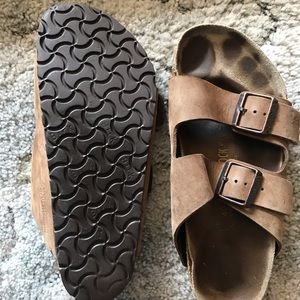 Birkenstock sandals - brown leather - size 10/41